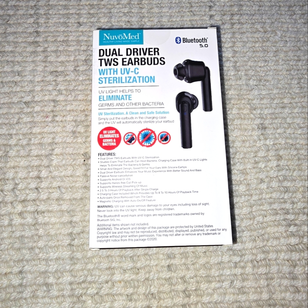 Nuvo wireless earbuds